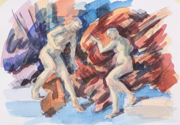 untitled; watercolor, 30 x 42 cm, 2019